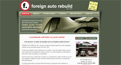 Desktop Screenshot of foreignautorebuild.com